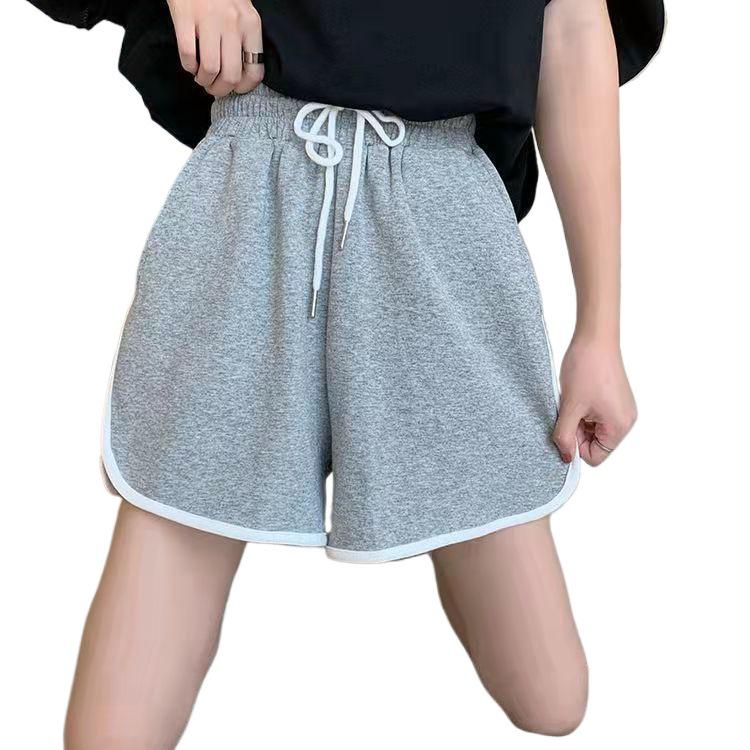 Women's Summer 2026 Korean-Style High-Waisted Wide-Leg Casual Sports Shorts