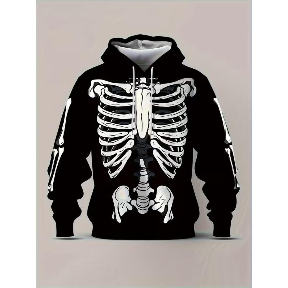 Autumn Winter Fashion Comfortable Large Colorful Creativity 3D Printed Hoodie Men's Sports Leisure Versatile with Pockets Hoodies
