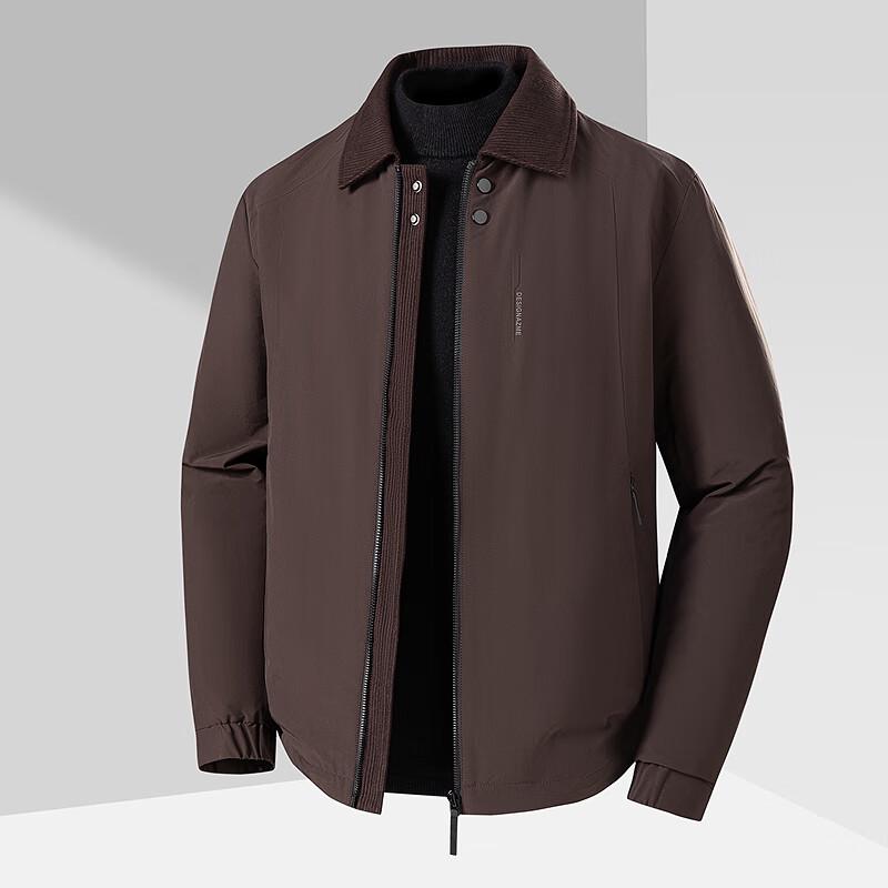 

FAPAI Men s Corduroy Lapel Padded Jacket 3XL