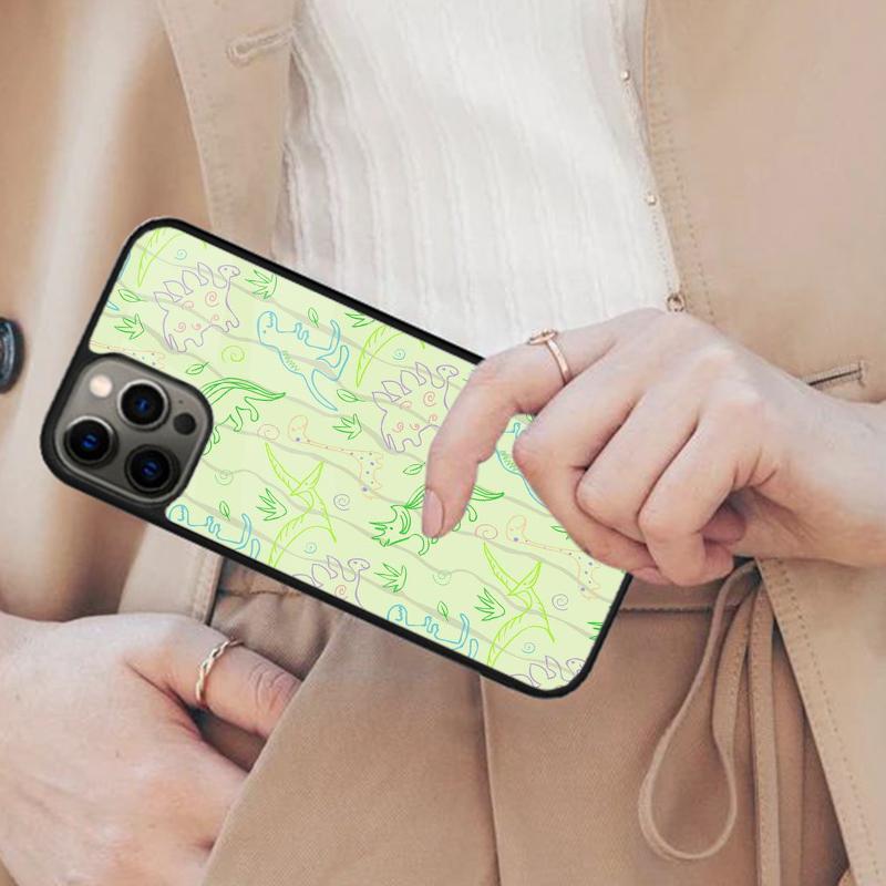 Dinosaur pattern Magnetic Phone Case For APPLE iPhone 17 Air 16 14 13 12 Pro Max 15 Plus Wireless Charge With MagSafe Cover