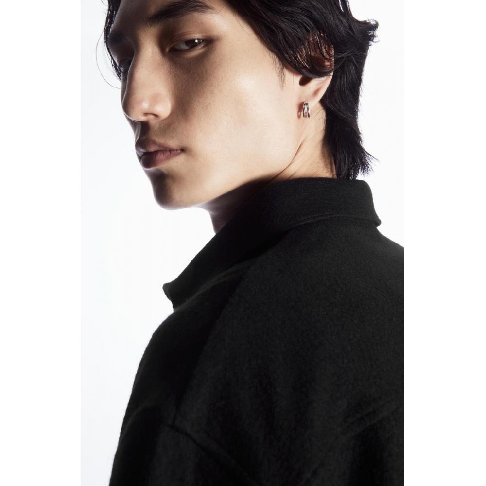 COS Japanische Wolljersey-Überhemd