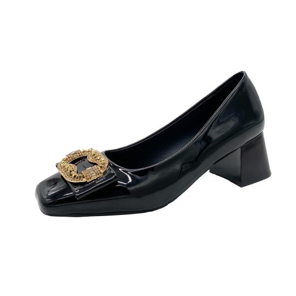 Fashion 3cm Heels Comfortable High-Heeled Shoes Roman Style Shallow Mouth Square Toe Sandals Ladies 2025 Mary Jane 5cm Casual Crystal Re