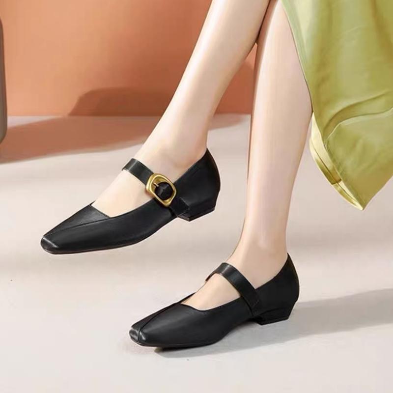 Mote 2025 Vår Nye Damesko Damer Flate Mote Vintage Britisk Stil Lær Oxford Loafers Komfortable Casual Grunne Flats Sko