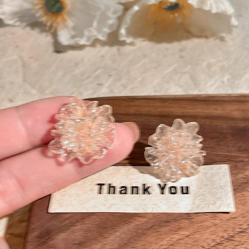 

Dopamine blue flower stud earrings women s new high-end earrings niche design suitable for summer earrings помаранчевий