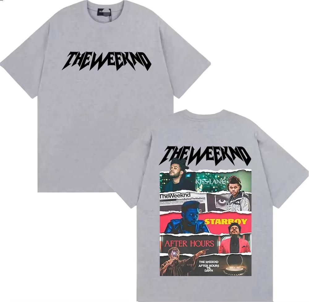 2026 HOT SALE The Weeknd After Hours Til Dawn Tour Unisex T-Shirt Harajuku Hip Hop High Street Style Unisex Fashion Women and Men T-shirt Short Sleeve