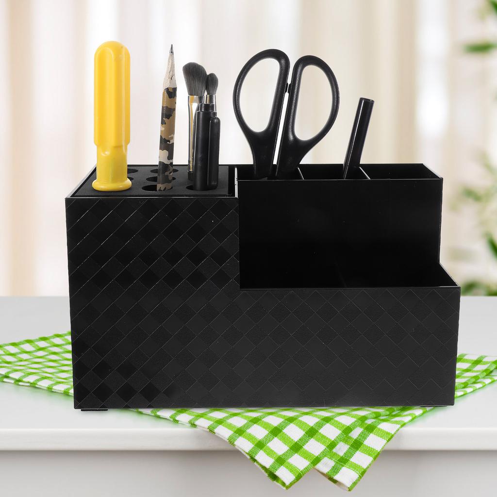 Heavy-Duty Hair Tool Organizer for Salon Barbershop Desktop Shear Holder Scissors Comb Organizer Large Capacity Styling Tool