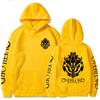 Fashion Anime Overlord Logo Men Hooded Streetwear Funny Manga Creative Black And White Print Harajuku Winter Women Sweatshirts