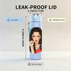 1PC Woman Messy Hair Portrait Art Print 750ml Color Plastic Sports Water Bottle Leakproof Flip Straw Lid Suitable for Sports Office Home Use