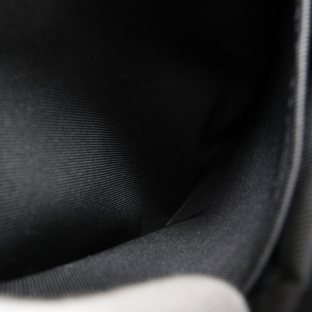 HERMES Fourre ToutPM Handbag black canvas unisex Used