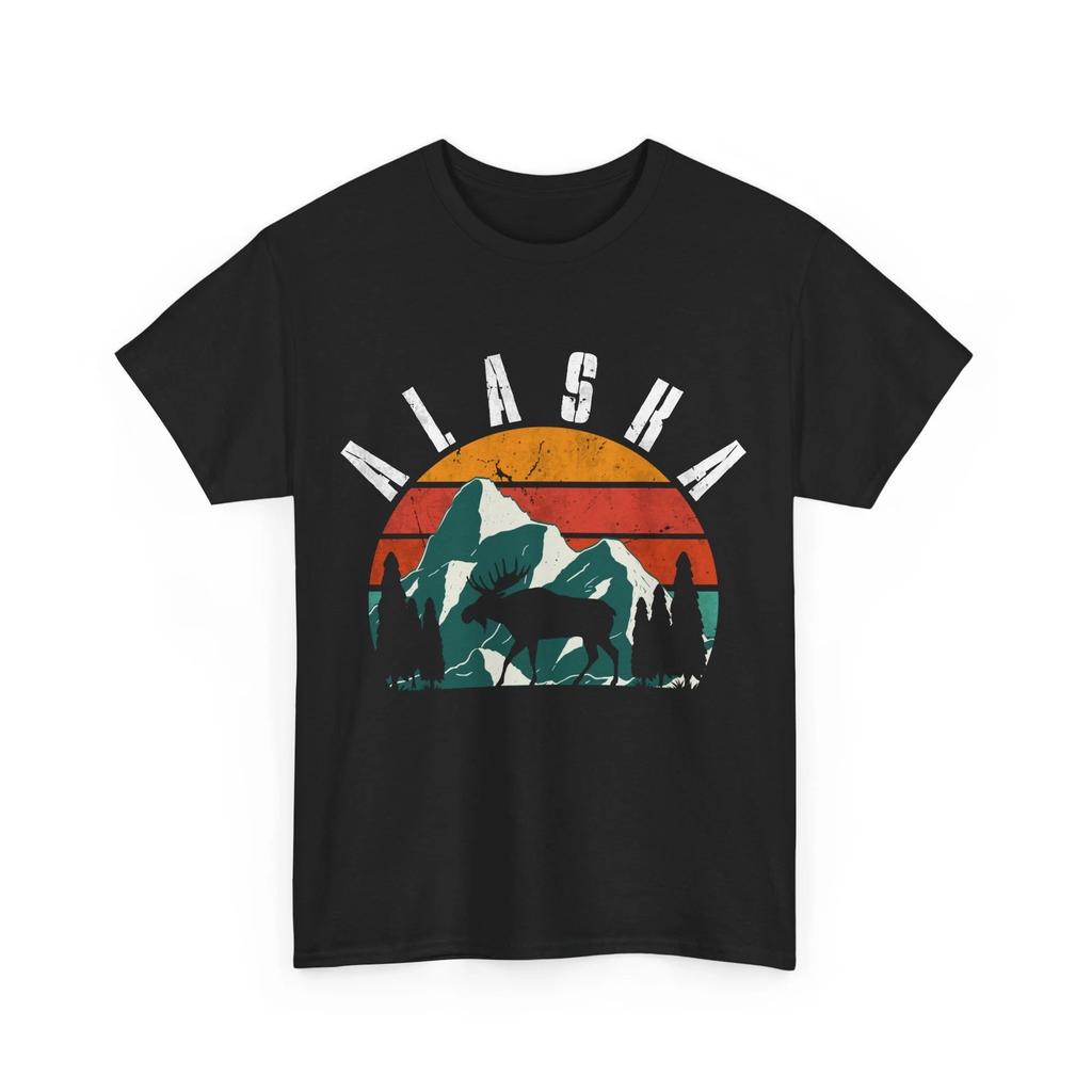 Alaska Shirt, Alaska Mountain Wildlife Lovers Women Men Vintage Shirt