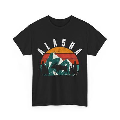 Alaska Shirt, Alaska Mountain Wildlife Lovers Women Men Vintage Shirt