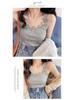Korean Style Lace Trim Slim-Fit Camisole for Women - Sleeveless Base Layer Top