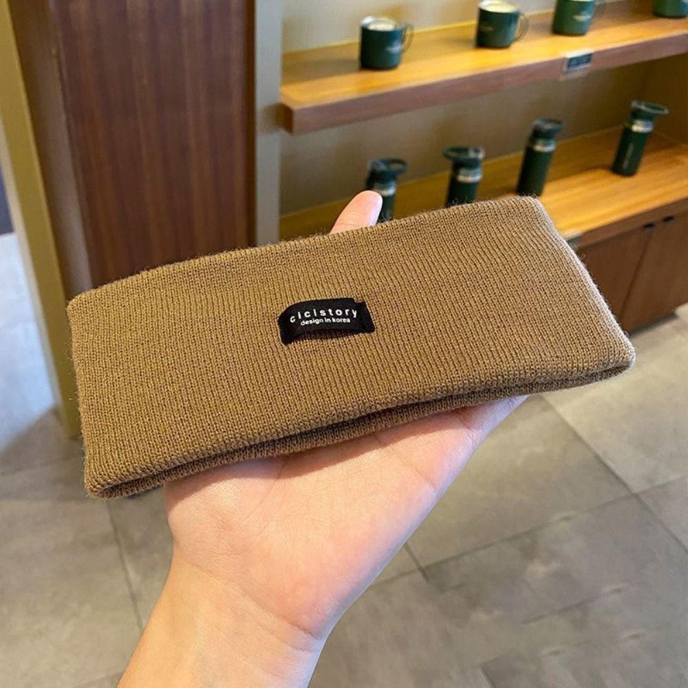 Opaska dziergana pochłaniająca pot Szerokie akcesoria do włosów Moda Joga Ćwiczenia Opaska damska