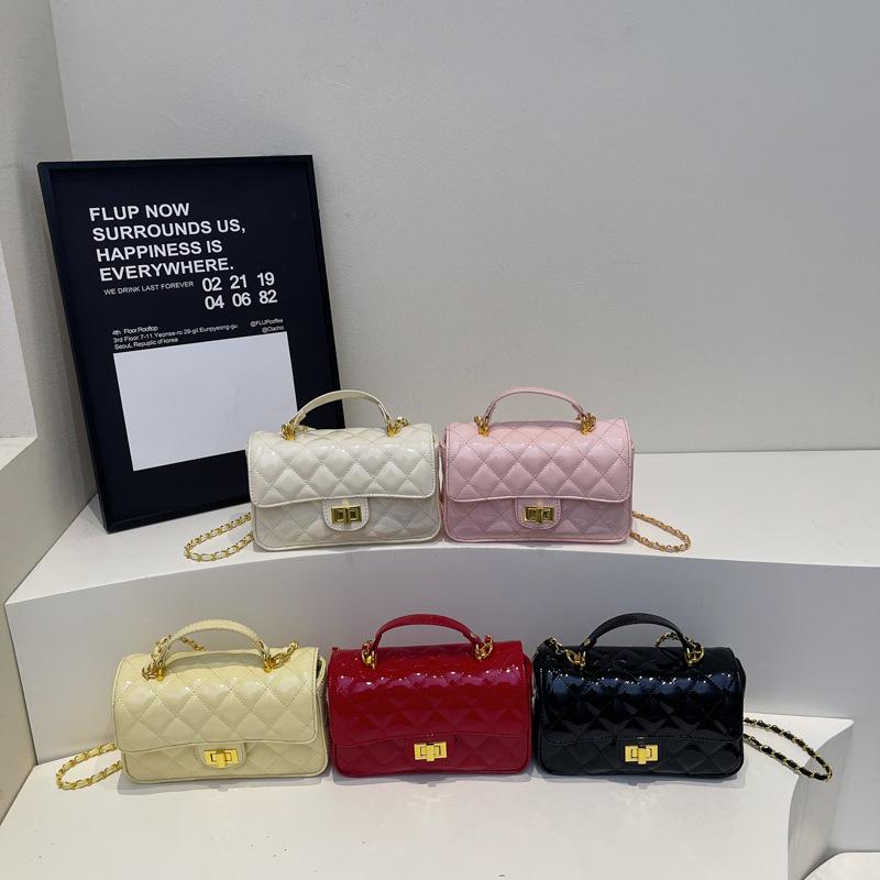 Xiaoxiangfeng diamantmobilväska dam sommar 2025 ny stil tjej mode mångsidig liten fyrkantig väska