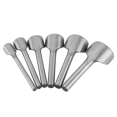 6pcs  Set DIY Leather Carft  Half -Round Punch Belt End Cutter For Home Leather Sewing(15-40mm)