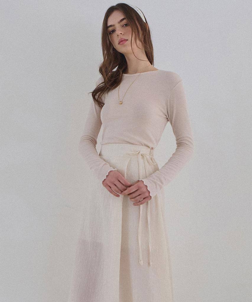 SLOWLOLLI Soft Wave Slim Tee_4 Colors