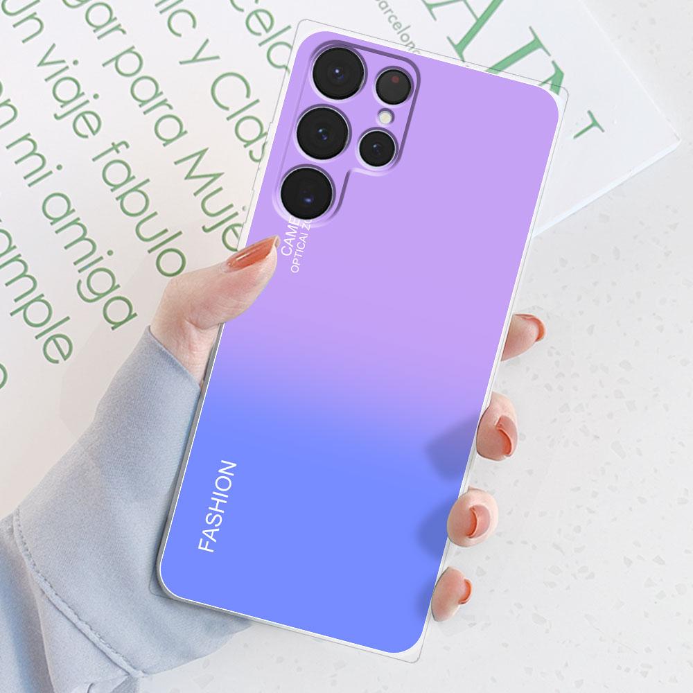 

For Samsung S22 Ultra Case S22 Plus Watercolor Marble Transparent Case For Samsung GalaxyS22 Ultra S22Plus Cover Silicone Bumper Samsung S22