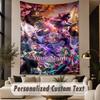 Custom Text Printed Tapestry League of Legends Pattern Large Wall Hanging Indoor Room Decor