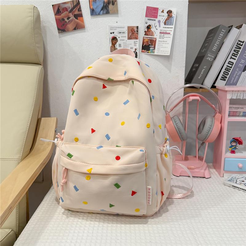 Star Print Large Capacity Backpack Commuter Lightweight Backpack