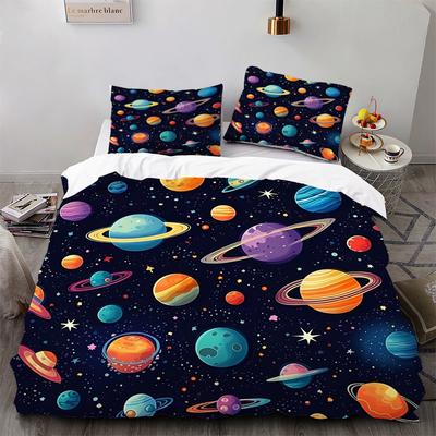 Cosmic Star Druck Bettwäsche Dreiteiliges Set, Bettwäsche, Digitaldruck Bettwäsche