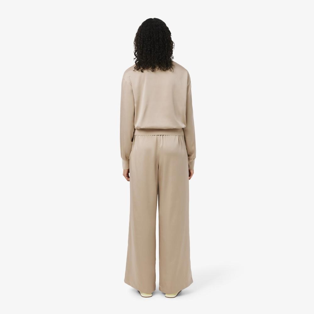 [Lacoste] Women's Satin Set-Up Trousers HF6814-56GX6F