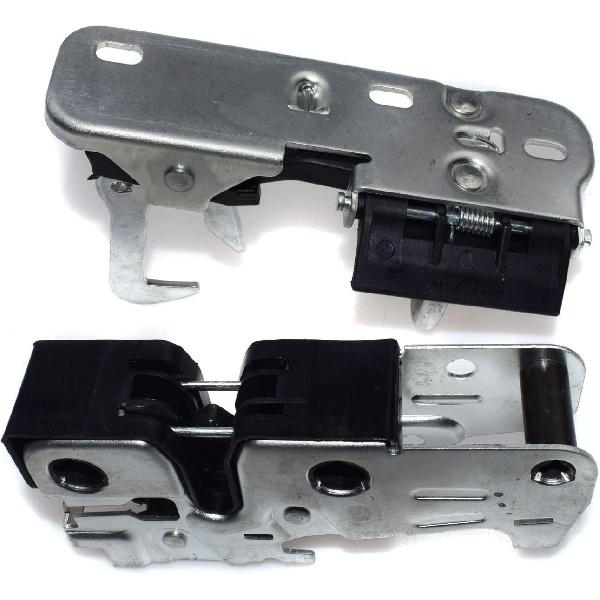 Upper & Lower Front Engine Hood Lid Latch Lock Set For VW Jetta Rabbit Golf MK5