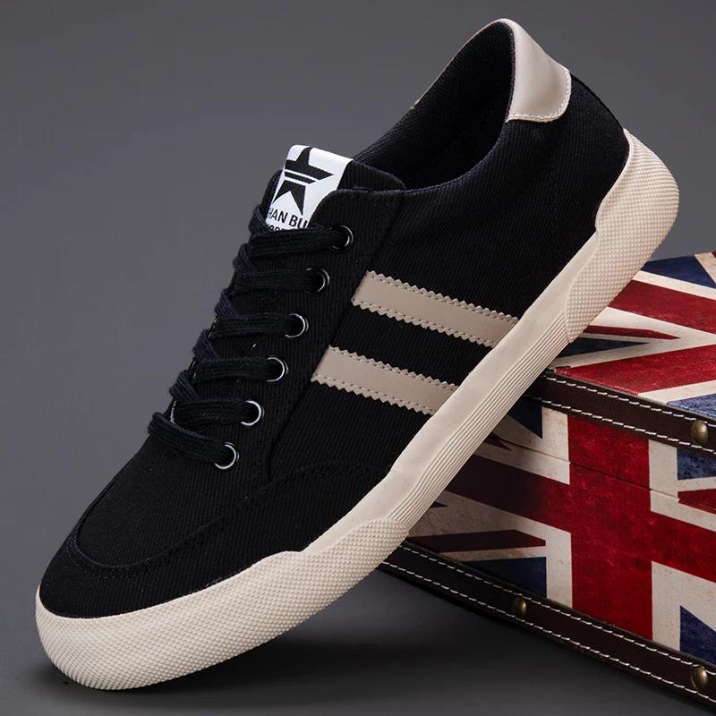 New Retro Red Canvas Shoes Men Spring Summer Men's Casual Shoes Designer Lace-up Vulcanized Shoes for Men Flat Sneakers