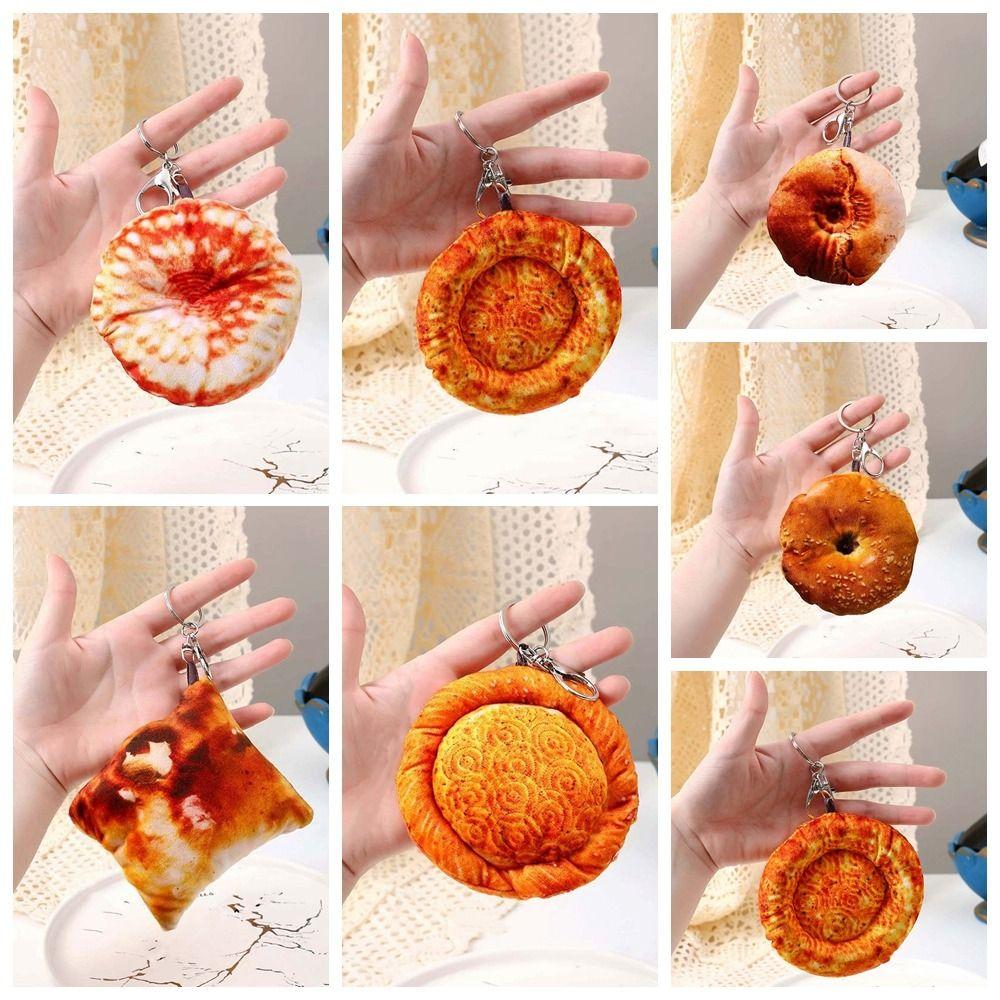 

Плюшевая жареная булочка сумка подвеска модель еды игрушка мобильный телефон украшения унисекс