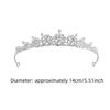 2pcs Sparkling Rhinestone Queen Crown Bride Headdress Wedding Jewelry  Birthday Party