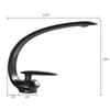 Basin Faucet Bathroom Single Lever faucets Hot and Cold Single Hole Water Tap Basin Faucet Mixer Taps Gold Black