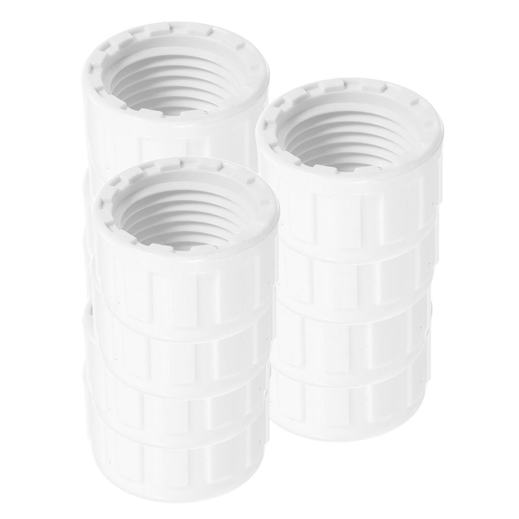 20 Pcs PVC Internal Thread Pipe Cap Plug 1 2 Inch High Strength Lightweight Irrigation System Sprinkler Swimming Pool Cold Water
