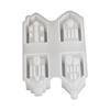 4 Cavity House Shape Creative Silicone Crafting Molds for Handmade Candle Resin Art Heat Resistant Easy Demolding