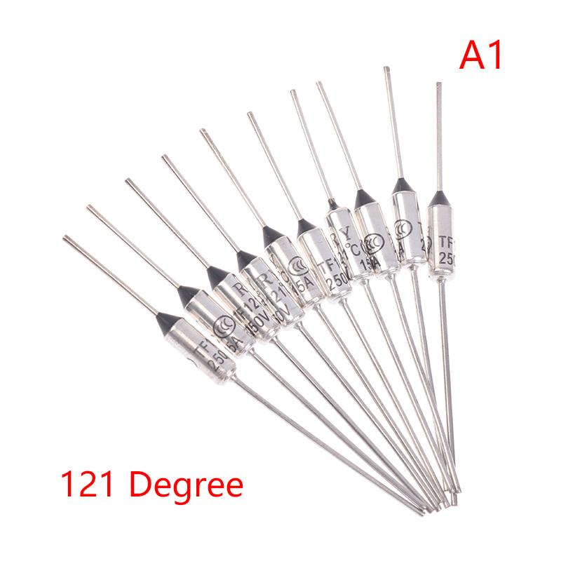 10Pcs Tf Thermal Fuse Ry 15A 250Vtemperature 121C 125C 128C 130C 135C 140C 145C 150C 155C 160C 165C 167C 175C 180C 185C 192C