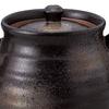 Soho Kiln Ceramic Pot, Black Bizen Blown (with Basket Mesh), 480cc, 482-26-463