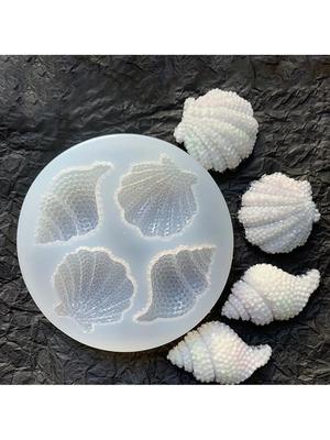 1pc-Ocean Series Shell Conch Silicone Mold Baking DIY Cake Silicone Mold