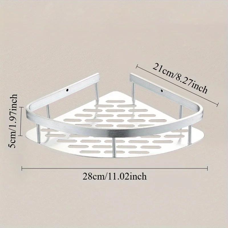 Anti-Rust Stainless Steel Shower Rack-Large Capacity,Bathroom Organizing Shelves, Convenient Storage And Home Decoration