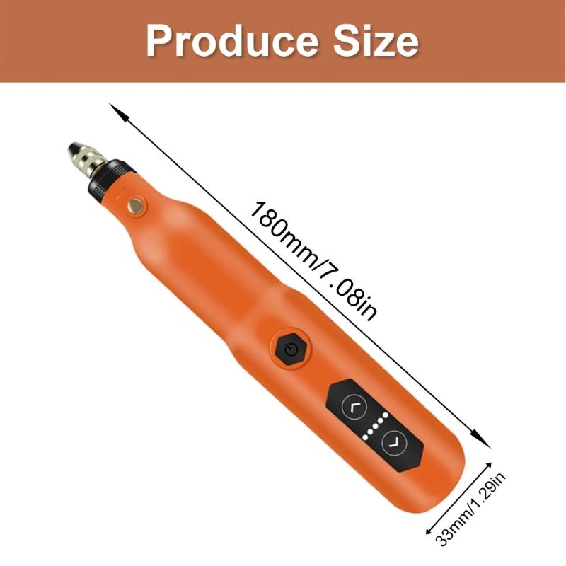 Cordless Rotary Tool Set 3.7V 18000rpm Grinding Device with 136 Accessories for Sanding Carving and Rusts Removal