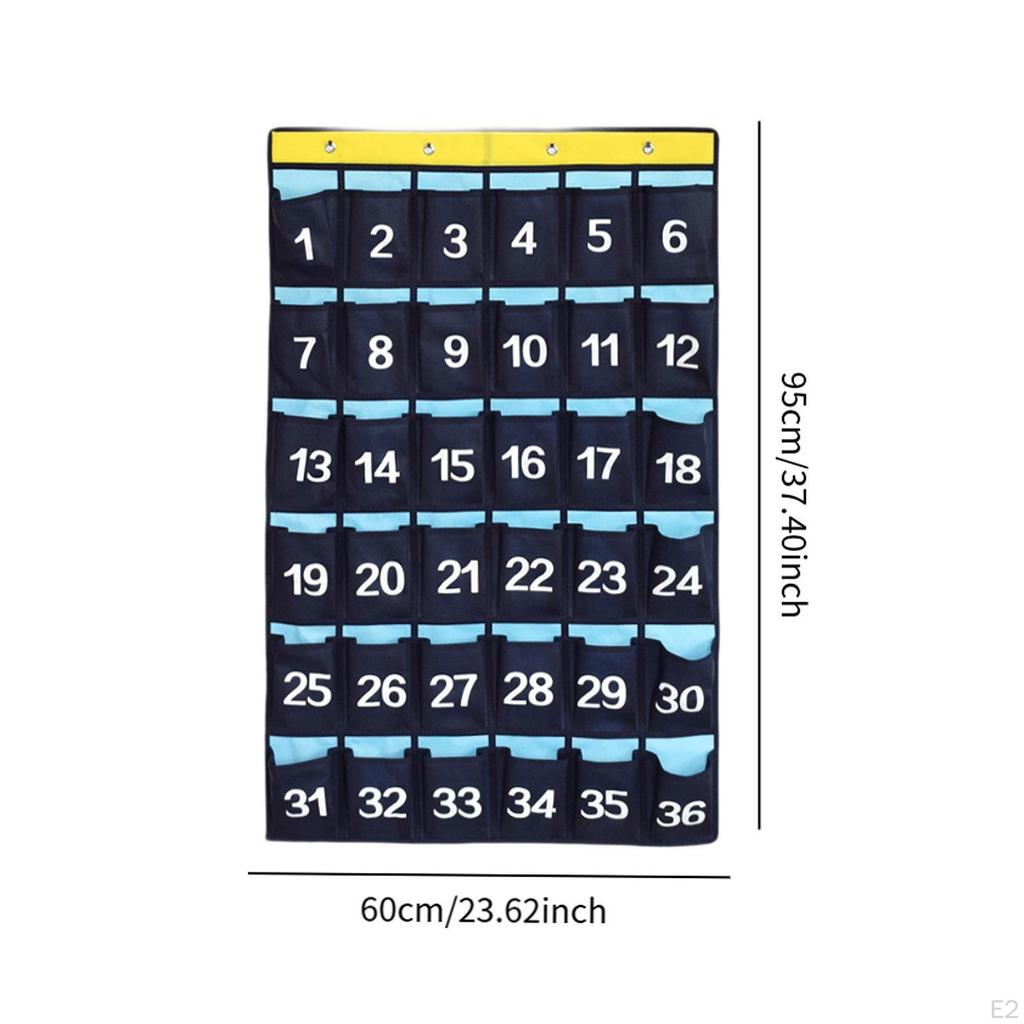 Pocket Chart Hanging Wall Door Storage Organizer Decor Easy Install Bag Holder for Sundries