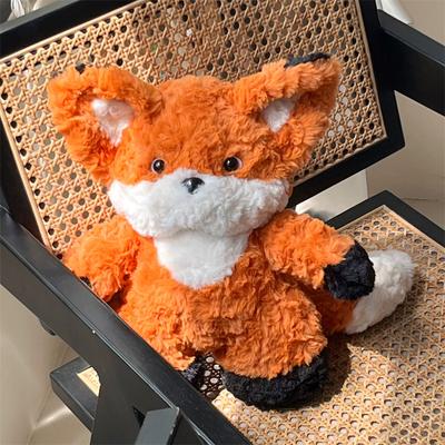Weiches Flauschiges Fuchs Plüschtier Niedliches Cartoon Tier Rot Gute Nacht Fuchs Stoffpuppe Mädchen Liebhaber Valentinstagsgeschenk Kissen