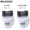 HASSNS T47 Bottom Bracket BSA Mtb Central Movement DUB Bicycle Hollowtech Central Movement Mountain Bike Ceramics BB 68-73MM