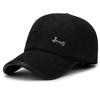 Casual Baseball Cap Winter Men's Dad Grandpa Outdoor Windproof Ear Protector Cap Fleece Thick Cotton Cap