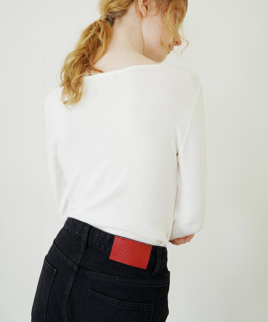 HEEARI Emma Classic Straight Denim Pants_Black