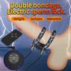 Sex Toys Electric Shock Male Penis Lock Cock Ring Erection Delay Ejaculation Electro Shock Penis Ring Reusable Ball Stretcher