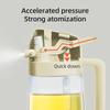 Oil Spray Pot 2-in-1 Plastic Household Kitchen Oil Bottle Nebulizing Mist Filling Cooking Oil Spray Pot Dual Use Camping
