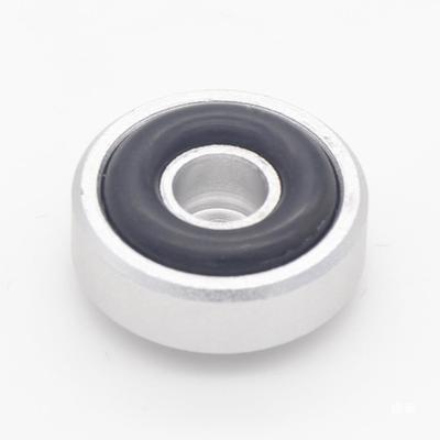 Pack Of 4 Aluminum Speaker Spikes Feet Pad Shock Absorption Floor Protectors Feet Mats For Audios Equipment Player