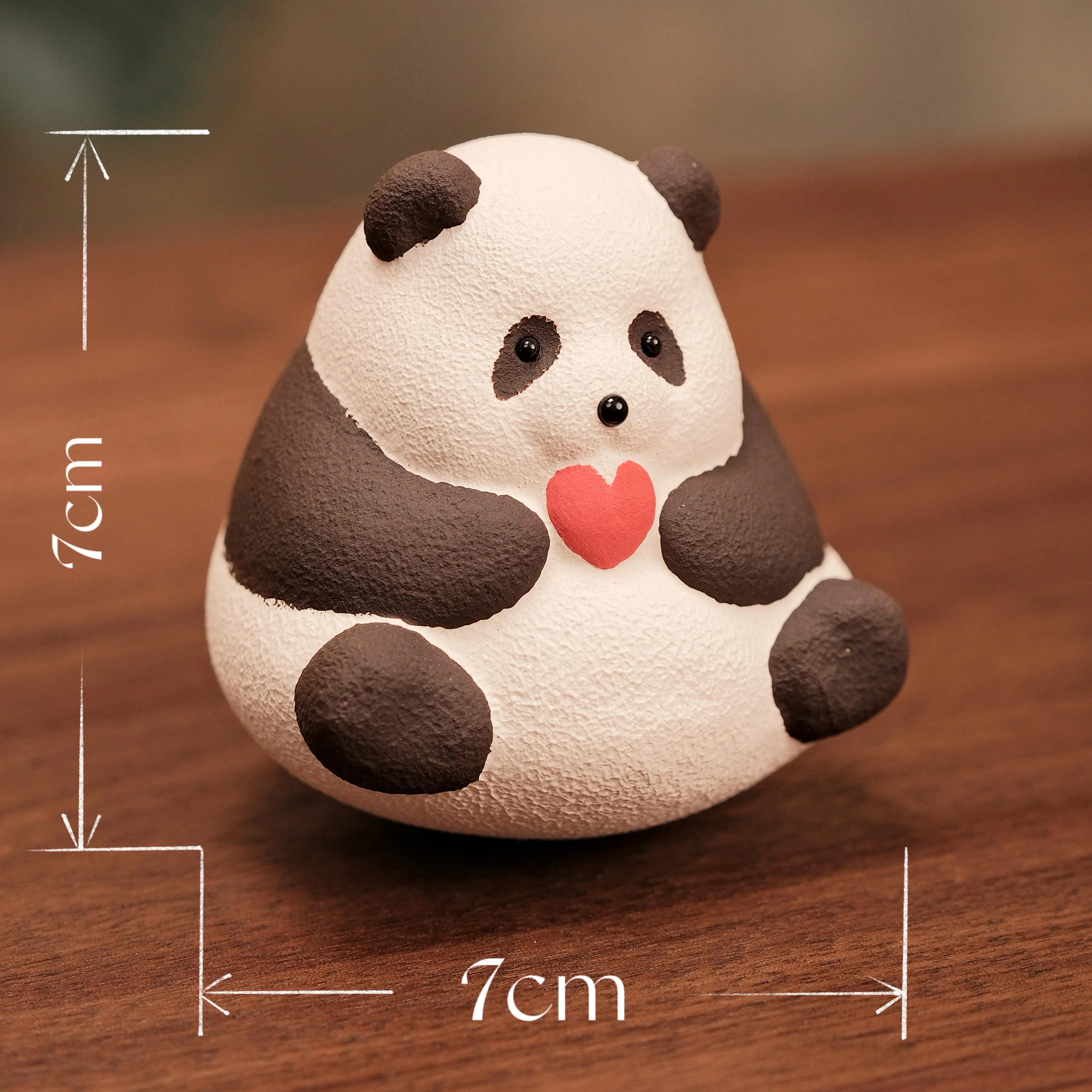 

Cute Panda Ornaments Desk Panda Miniatures Panda Toy Birthday Gifts To Friends Mini Model Chinese Style Tourism Souvenirs