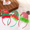 3x Christmas Hat Headbands Costume Accessory for Stage Performance Festival