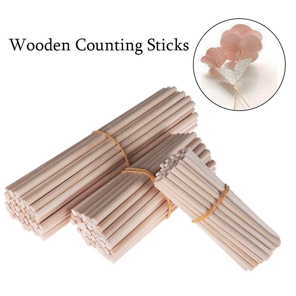 10PCS Birke Zählen Stick Holzbearbeitung Holz Diy Handwerk Neue Runde Holz Stangen