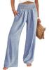 2026 Spring/Summer Women's Casual Loose Cotton Ruched Distressed Mid-rise Pants
