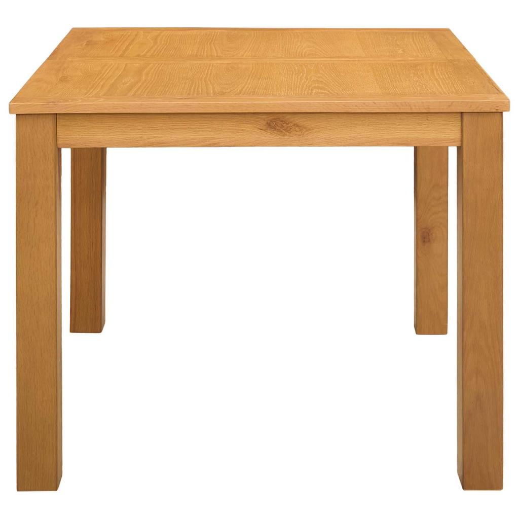 Eettafel 90 x 90 x 75 cm Massief Eiken Natuurlijk Vierkant